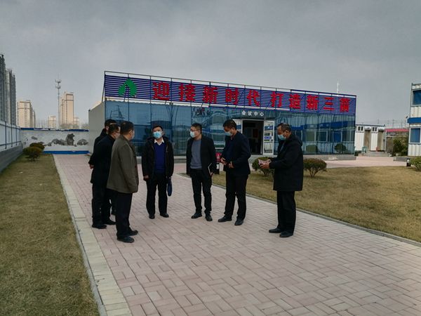 济南建工集团领导到大小单双平台网址路家洼、裴家村城中村改造村民安置用房项目检查疫情防控工作